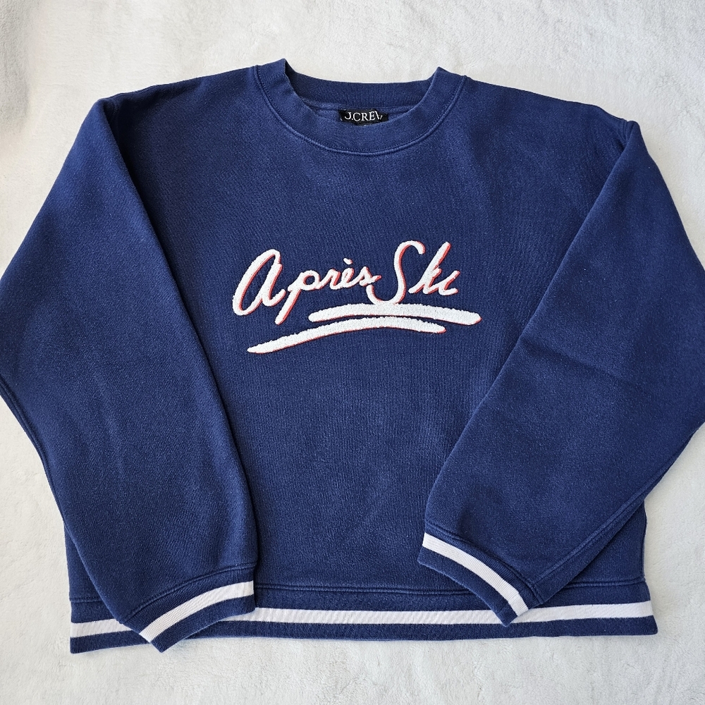 J. Crew Women's Heritage Fleece Apres-Ski Graphic Sweatshirt - Picture 3 of 10
